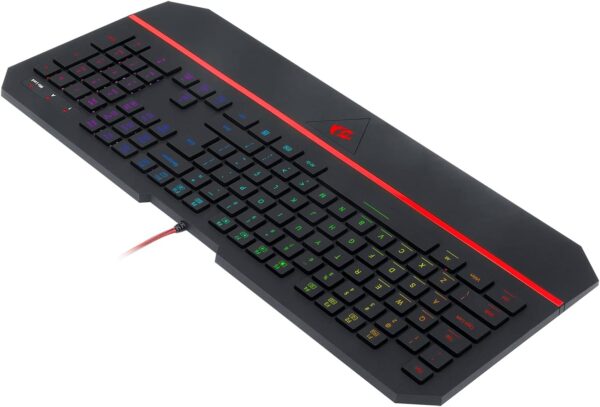 Teclado Gamer Membrana Redragon Karura 2 RGB ABNT2 Preto - K502RGB, UNICO