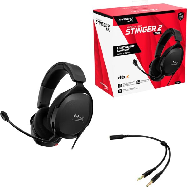 HEADSET GAMER HYPERX CLOUD STINGER 2 CORE PC PRETO